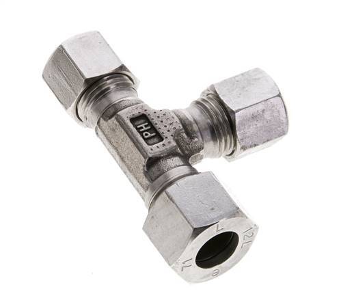 10L & 12L Stainless Steel Right Angle Tee Cutting Fitting 315 bar ISO 8434-1