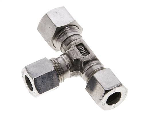 10L & 12L Stainless Steel Right Angle Tee Cutting Fitting 315 bar ISO 8434-1