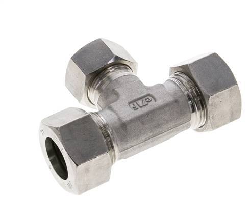 18L & 22L Stainless Steel T-Shape Tee Cutting Fitting 160 bar ISO 8434-1