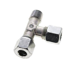 10L & M14x1.5 (con) Zink Plated Steel Right Angle Tee Cutting Fitting with Male Threads 315 bar ISO 8434-1