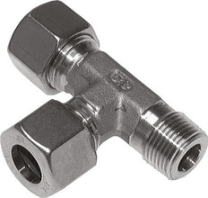 8S & M14x1.5 (con) Stainless Steel Right Angle Tee Cutting Fitting with Male Threads 630 bar ISO 8434-1