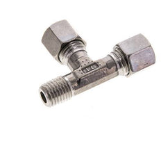 8L & M12x1.5 (con) Stainless Steel Right Angle Tee Cutting Fitting with Male Threads 315 bar ISO 8434-1