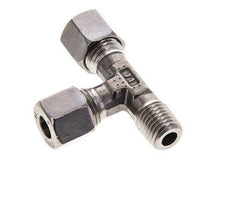 8L & M12x1.5 (con) Stainless Steel Right Angle Tee Cutting Fitting with Male Threads 315 bar ISO 8434-1