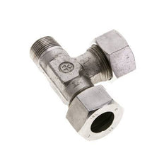 18L & M22x1.5 (con) Stainless Steel Right Angle Tee Cutting Fitting with Male Threads 315 bar ISO 8434-1