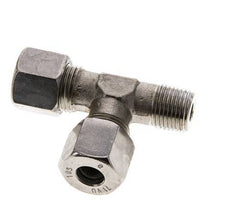 10S & M16x1.5 (con) Stainless Steel Right Angle Tee Cutting Fitting with Male Threads 630 bar ISO 8434-1