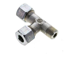 12S & R3/8'' Zink Plated Steel Right Angle Tee Cutting Fitting with Male Threads 630 bar ISO 8434-1
