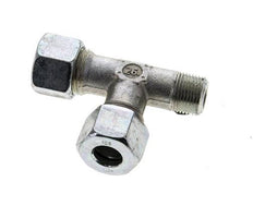 12S & R3/8'' Zink Plated Steel Right Angle Tee Cutting Fitting with Male Threads 630 bar ISO 8434-1