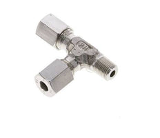 6L & R1/8'' Stainless Steel Right Angle Tee Cutting Fitting with Male Threads 315 bar ISO 8434-1