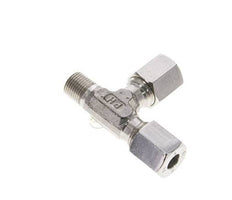 6L & R1/8'' Stainless Steel Right Angle Tee Cutting Fitting with Male Threads 315 bar ISO 8434-1