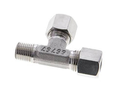 10L & R1/4'' Stainless Steel Right Angle Tee Cutting Fitting with Male Threads 315 bar ISO 8434-1