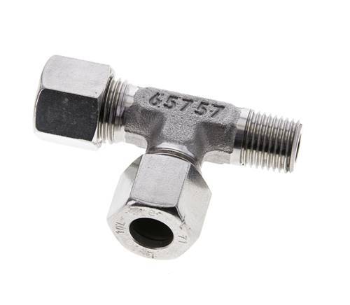 10L & R1/4'' Stainless Steel Right Angle Tee Cutting Fitting with Male Threads 315 bar ISO 8434-1