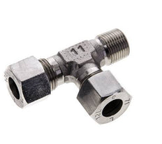 12L & R3/8'' Stainless Steel Right Angle Tee Cutting Fitting with Male Threads 315 bar ISO 8434-1