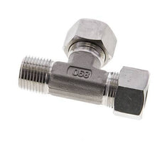 15L & R1/2'' Stainless Steel Right Angle Tee Cutting Fitting with Male Threads 315 bar ISO 8434-1