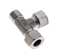 15L & R1/2'' Stainless Steel Right Angle Tee Cutting Fitting with Male Threads 315 bar ISO 8434-1