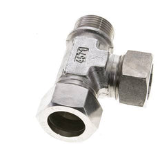 28L & G1'' Stainless Steel Right Angle Tee Cutting Fitting with Male Threads 160 bar ISO 8434-1