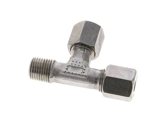 6S & R1/4'' Stainless Steel Right Angle Tee Cutting Fitting with Male Threads 630 bar ISO 8434-1