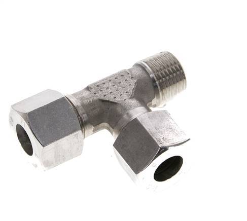 14S & R1/2'' Stainless Steel Right Angle Tee Cutting Fitting with Male Threads 630 bar ISO 8434-1