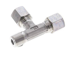 8L & R1/4'' Stainless Steel Right Angle Tee Compression Fitting with Male Threads 315 bar ISO 8434-1