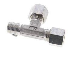 8L & R1/4'' Stainless Steel Right Angle Tee Compression Fitting with Male Threads 315 bar ISO 8434-1
