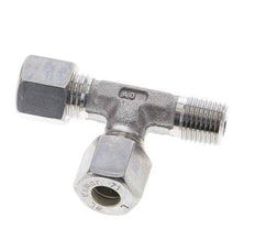 8L & R1/4'' Stainless Steel Right Angle Tee Compression Fitting with Male Threads 315 bar ISO 8434-1