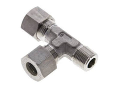 12L & R3/8'' Stainless Steel Right Angle Tee Compression Fitting with Male Threads 315 bar ISO 8434-1