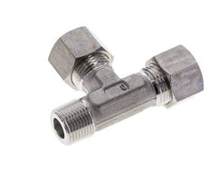 12L & R3/8'' Stainless Steel Right Angle Tee Compression Fitting with Male Threads 315 bar ISO 8434-1