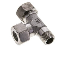 18L & R1/2'' Stainless Steel Right Angle Tee Compression Fitting with Male Threads 315 bar ISO 8434-1