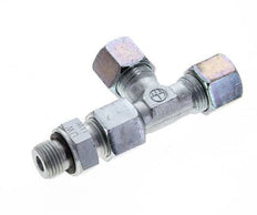 10S & M16x1.5 Zink Plated Steel Right Angle Tee Cutting Fitting with Male Threads 630 bar Adjustable ISO 8434-1