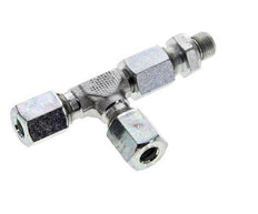 6L & G1/8'' Zink Plated Steel Right Angle Tee Cutting Fitting with Male Threads 315 bar Adjustable ISO 8434-1