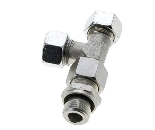 15L & G1/2'' Zink Plated Steel Right Angle Tee Cutting Fitting with Male Threads 315 bar Adjustable ISO 8434-1