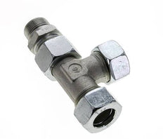 22L & G3/4'' Zink Plated Steel Right Angle Tee Cutting Fitting with Male Threads 160 bar Adjustable ISO 8434-1