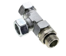 28L & G1'' Zink Plated Steel Right Angle Tee Cutting Fitting with Male Threads 160 bar Adjustable ISO 8434-1