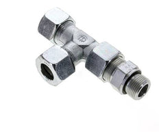 20S & G3/4'' Zink Plated Steel Right Angle Tee Cutting Fitting with Male Threads 400 bar Adjustable ISO 8434-1