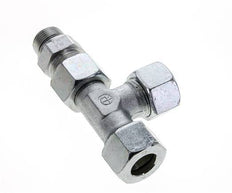 20S & G3/4'' Zink Plated Steel Right Angle Tee Cutting Fitting with Male Threads 400 bar Adjustable ISO 8434-1