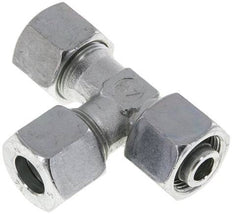 14S Zink Plated Steel Right Angle Tee Cutting Fitting with Swivel 630 bar Adjustable ISO 8434-1