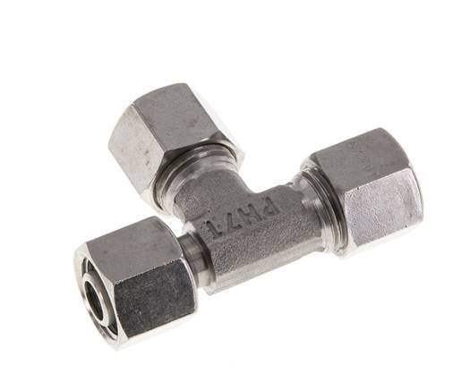 10L Stainless Steel Right Angle Tee Cutting Fitting with Swivel 315 bar Adjustable ISO 8434-1