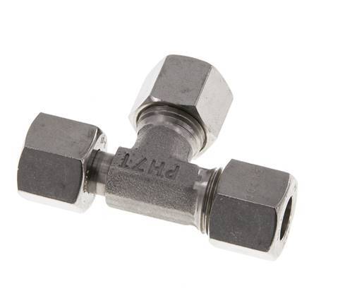 10L Stainless Steel Right Angle Tee Cutting Fitting with Swivel 315 bar Adjustable ISO 8434-1