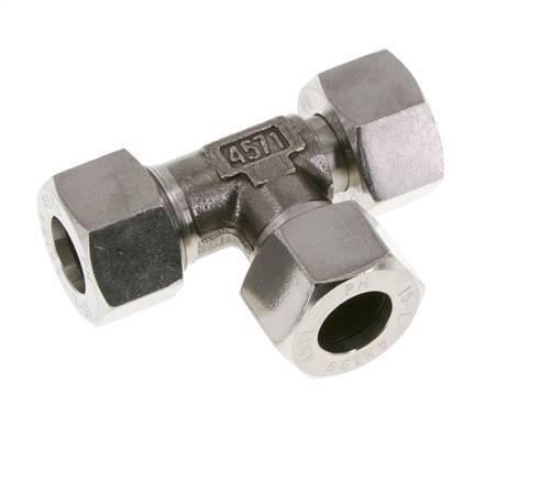 15L Stainless Steel Right Angle Tee Cutting Fitting with Swivel 315 bar Adjustable ISO 8434-1