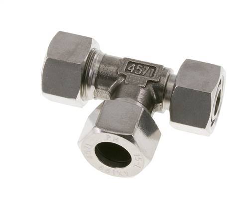 15L Stainless Steel Right Angle Tee Cutting Fitting with Swivel 315 bar Adjustable ISO 8434-1