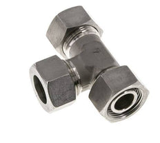 22L Stainless Steel Right Angle Tee Cutting Fitting with Swivel 160 bar Adjustable ISO 8434-1