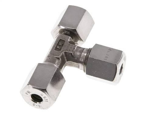 6S Stainless Steel Right Angle Tee Cutting Fitting with Swivel 630 bar Adjustable ISO 8434-1