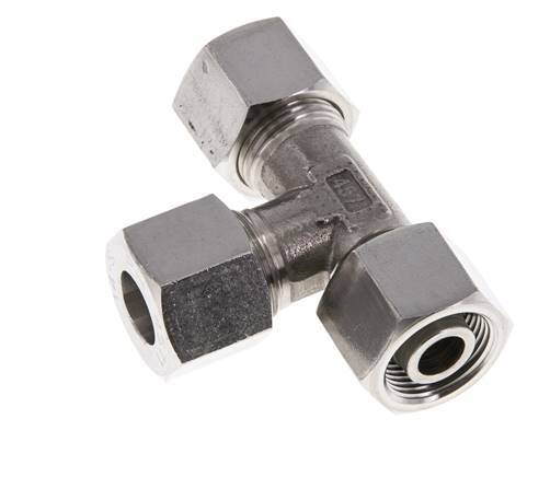 14S Stainless Steel Right Angle Tee Cutting Fitting with Swivel 630 bar Adjustable ISO 8434-1