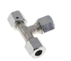 8L Zink Plated Steel Right Angle Tee Cutting Fitting with Swivel 315 bar NBR Adjustable ISO 8434-1