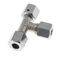 8L Zink Plated Steel Right Angle Tee Cutting Fitting with Swivel 315 bar NBR Adjustable ISO 8434-1