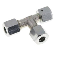 8L Zink Plated Steel Right Angle Tee Cutting Fitting with Swivel 315 bar NBR Adjustable ISO 8434-1