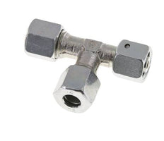 8L Zink Plated Steel Right Angle Tee Cutting Fitting with Swivel 315 bar NBR Adjustable ISO 8434-1