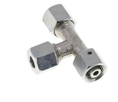 8L Zink Plated Steel Right Angle Tee Cutting Fitting with Swivel 315 bar NBR Adjustable ISO 8434-1