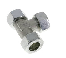 22L Zink Plated Steel Right Angle Tee Cutting Fitting with Swivel 160 bar NBR Adjustable ISO 8434-1
