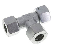 20S Zink Plated Steel Right Angle Tee Cutting Fitting with Swivel 400 bar NBR Adjustable ISO 8434-1