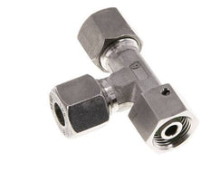 18L Stainless Steel Right Angle Tee Cutting Fitting with Swivel 315 bar FKM Adjustable ISO 8434-1